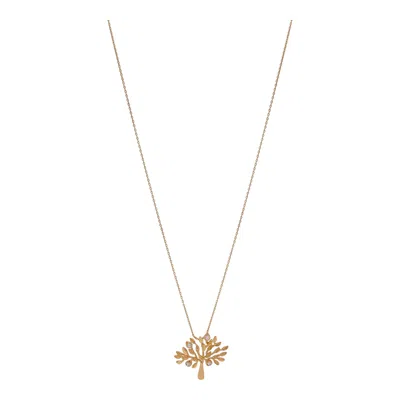 Mulberry Tree Necklace Brass Metal & Swarovski Crystal (gold)