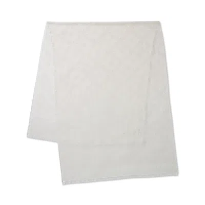 Mulberry Tree Pashmina - Cream In White