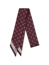 Mulberry Tree Patterned Scarf In Red