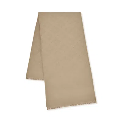 Mulberry Tree Rectangular Scarf - Linen Green In Brown