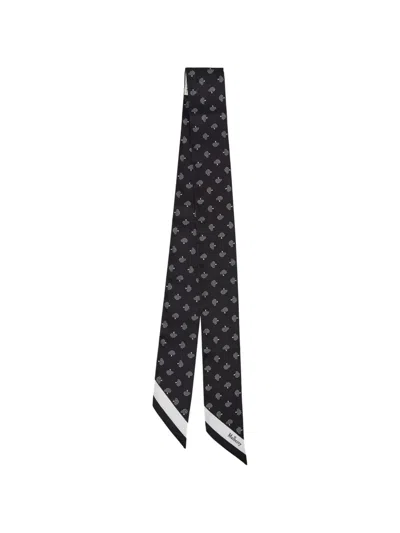Mulberry Tree Skinny Scarf In Black