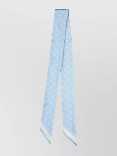 Mulberry Schal Mit Jacquardmuster In Blau