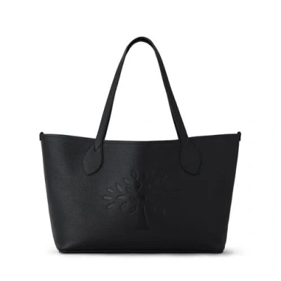 Mulberry Tree Heavy-grain Tote Bag In Black