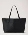 Mulberry Tree Logo-embossed Tote Bag In Black
