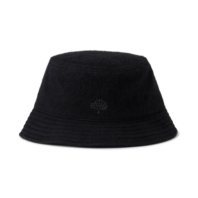 Mulberry Tree Wool Bucket Hat In Black