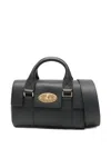 Mulberry Turnlock-top Leather Tote Bag In Black