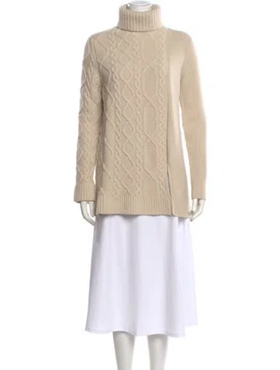 Pre-owned Mulberry Turtleneck Sweater In Neutral