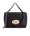 Mulberry 'lilly' Black Shoulder Bag With Twist Lock Closure In Black