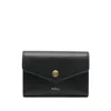 Mulberry Folded Leather Wallet In Black