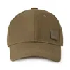 Mulberry Waxed Baseball Cap Dark Moss In Green