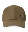 Mulberry Waxed Cotton Baseball Cap In Green