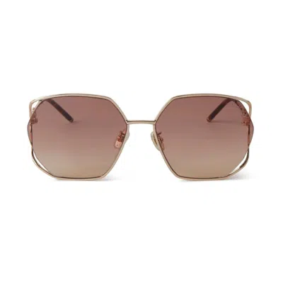 Mulberry Willow Metal Sunglasses In Goldeak