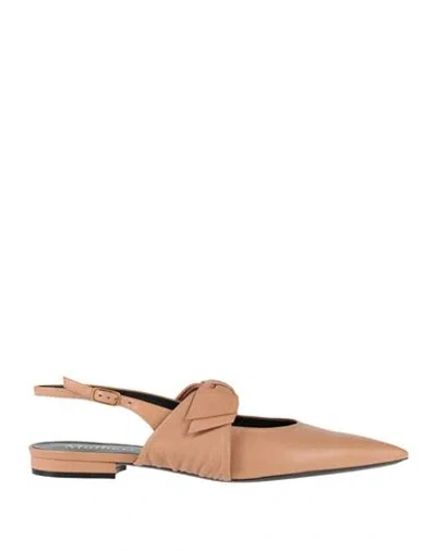 Mulberry Woman Ballet Flats Blush Size 10.5 Leather In Pink