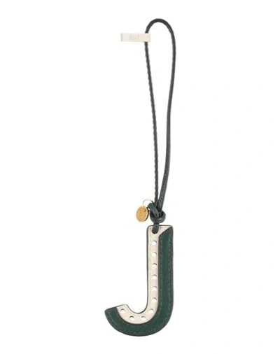 Mulberry Woman Key Ring Beige Size - Leather, Brass In Sand