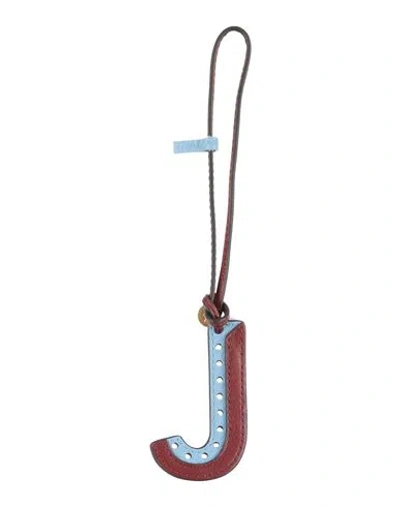 Mulberry Woman Key Ring Sky Blue Size - Leather, Brass