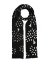 Mulberry Woman Scarf Black Size - Wool, Alpaca Wool, Mohair Wool, Polyamide In Black