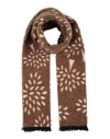 Mulberry Woman Scarf Brown Size - Wool, Alpaca Wool, Mohair Wool, Polyamide