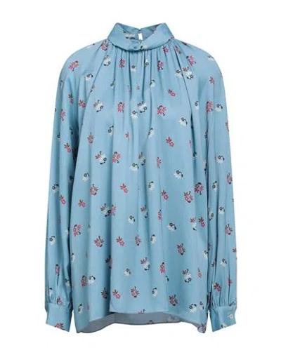 Mulberry Woman Top Sky Blue Size 8 Viscose