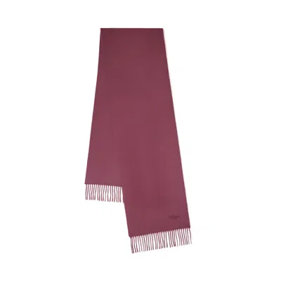 Mulberry Women's Cashmere Scarf - Black Cherry In Pink