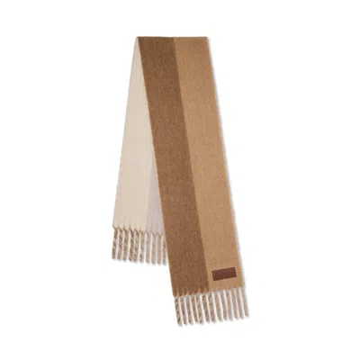 Mulberry Women's Colour Block Textured Scarf - Camel-eggshell In Multi