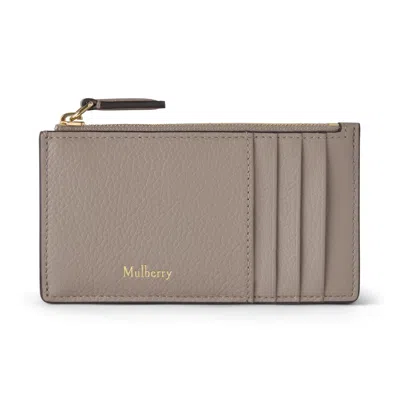 Mulberry Women's Continental Long Zipped Card Holder - Cashmere Taupe In Gray