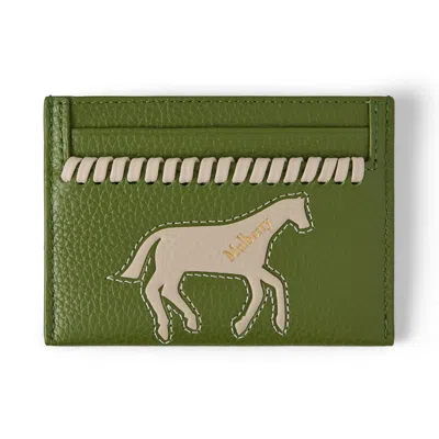 Mulberry Women's Credit Card Slip - Chalk Horse - Fern-chalk In Green