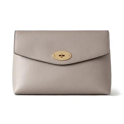 Mulberry Women's Large Darley Cosmetic Pouch - Cashmere Taupe In Gray