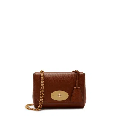 Mulberry Lily Medium Grained Leather Shoulder Bag In Brown