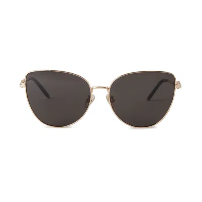 Mulberry Maisie Sunglasses Gold-dark Grey