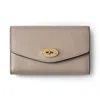 Mulberry Medium Leather Folded Darley Wallet In Red
