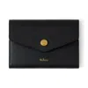 Mulberry Leather Folded Multi-card Wallet In Black Small Classic Grain
