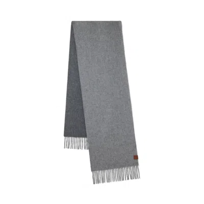 Mulberry Women's Reversible Cashmere Bi-colour Scarf - Grey Melange-dark Gr In Gray