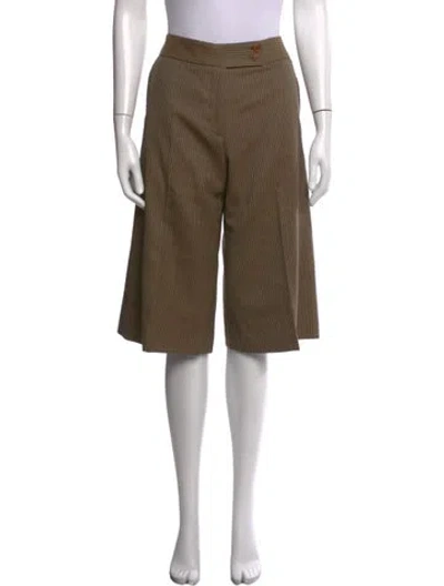Pre-owned Mulberry Wool Knee-length Shorts In Brown