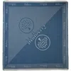 Mulberry Wool Logo Square Scarf In Denim Blue