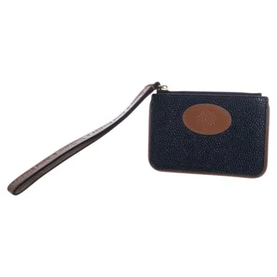 Pre-owned Mulberry X Acne Studios, Black Brown Wrist Pouch In Purple