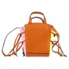 Mulberry X Mira Mikati Mini Clovelly Tote Bag In Multicolor Bovine Leather In Multi