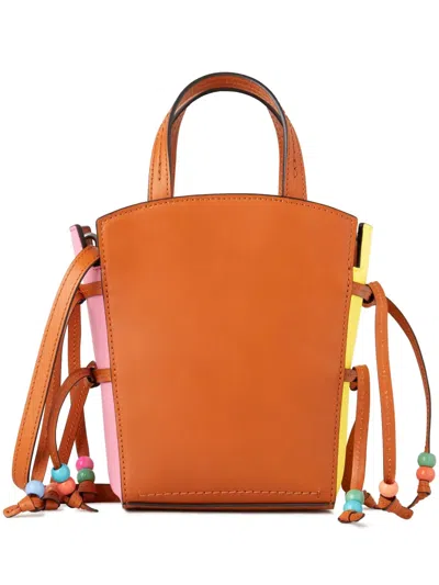 Mulberry X Mira Mikati Mini Clovelly Tote Bag In Orange