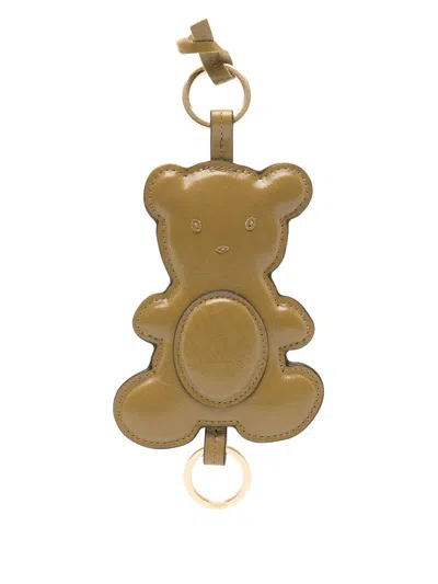 Mulberry X Rejina Pyo Teddy-bear Keyring In Green