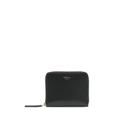 Mulberry Zip Around Purse In Black