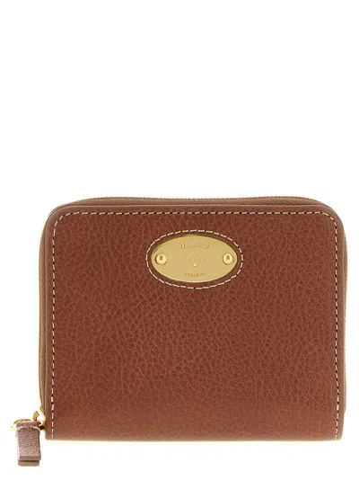 Mulberry Zip-around Bovine Leather Wallet In Brown