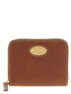 Mulberry Zip Around Wallet Textured Finish Hardware In Brown