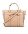Mulberry Zipped Bayswater Leather Mini Bag In Nude