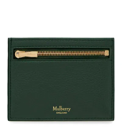 Mulberry Zipped Card Holder In Green