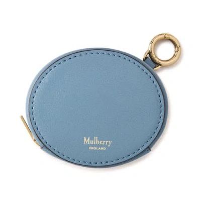 Mulberry Zipped Case Keyring In Blue