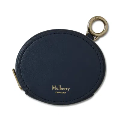 Mulberry Zipped Case Keyring In Blue
