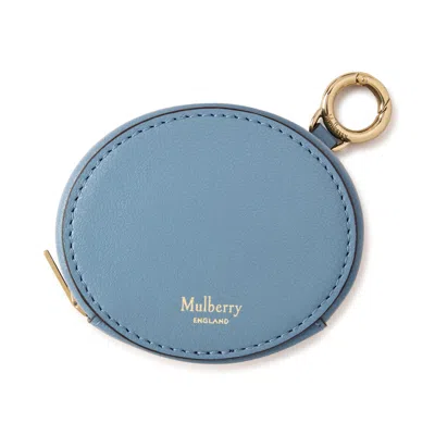 Mulberry Zipped Case Keyring In Blue