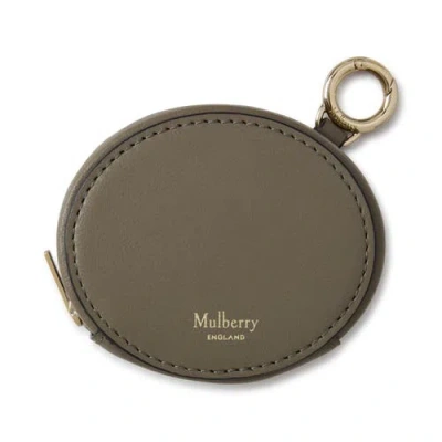 Mulberry Zipped Case Keyring In Green
