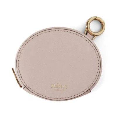 Mulberry Zipped Case Keyring In Pink