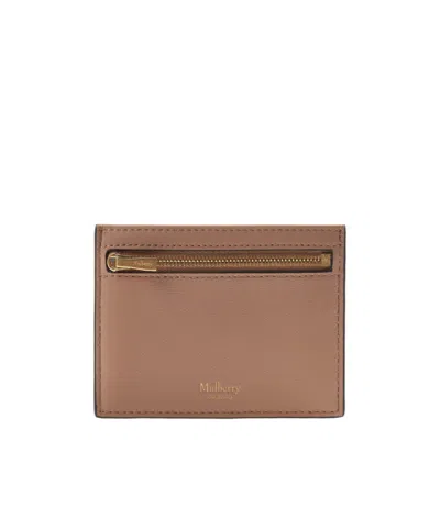 Mulberry Zipped Leather Cardholder In Brown