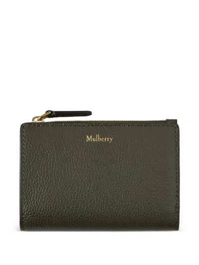 Mulberry Continental Bifold Zipped Wallet In Green